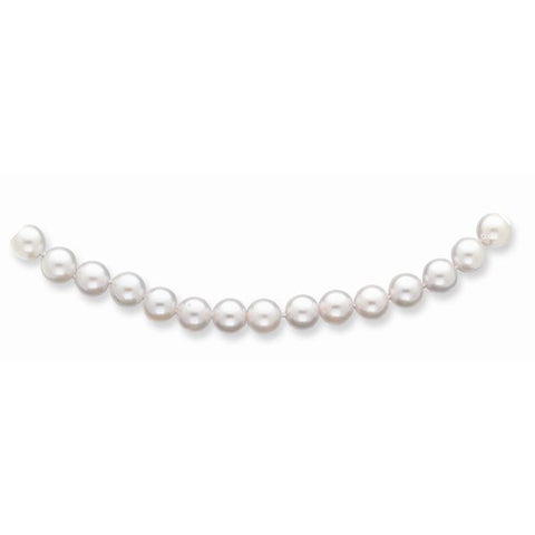 14K Yellow Gold 7.5-8Mm White Akoya Saltwater Cultured Pearl Bracelet