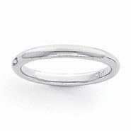 Platinum 3mm Half-Round Comfort Fit Lightweight Wedding Band