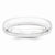 Platinum 4mm Half-Round Comfort Fit Lightweight Wedding Band