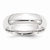 Platinum 6mm Half-Round Comfort Fit Lightweight Wedding Band