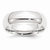 Platinum 8mm Half-Round Comfort Fit Lightweight Wedding Band