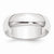 Platinum 8mm Half-Round Featherweight Wedding Band