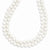 14K Yellow Gold Polished-White Cultured Pearl-Strand Necklace