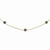 14K Yellow Gold Black Freshwater Cultured Pearl Necklace