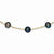 14K Yellow Gold Black Cultured Pearl Necklace