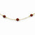 14K Yellow Gold Coffee Brown Freshwater Cultured Pearl & Bead Necklace