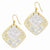 14k Two-tone Fancy Shepard Hook Earrings