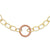 14K Yellow Gold & Rhodium Multi-Colored Rhodium Fancy Textured Link Necklace
