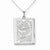 Sterling Silver Postage Stamp Our Wedding Necklace