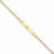 14K Yellow Gold Pave Curb Id Bracelet