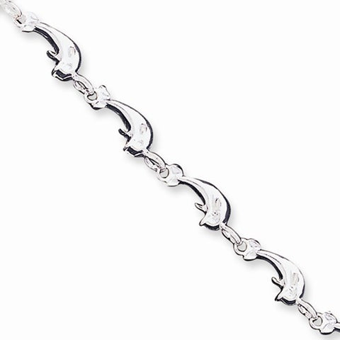 Sterling Silver Dolphins Bracelet