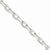 Sterling Silver Fancy Diamond-Cut Open Link Cable Chain