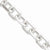 Sterling Silver Diamond-Cut Open Link Cable Chain