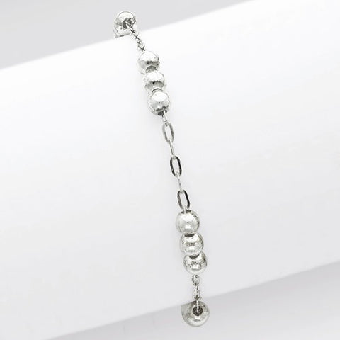 Sterling Silver Bead Bracelet