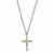 Sterling Silver & 12K Gold Cross Necklace