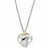 Sterling Silver & 12K Gold Horse Heart Necklace