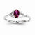 Sterling Silver Ruby Ring