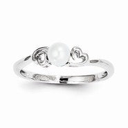 Sterling Silver Pearl Ring