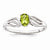 Sterling Silver Peridot Ring