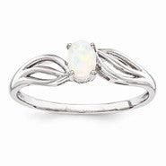 Sterling Silver Opal Ring