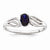 Sterling Silver Sapphire Ring