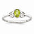 Sterling Silver Peridot Ring