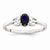 Sterling Silver Sapphire Ring