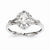 Sterling Silver White Topaz & Diamond Ring