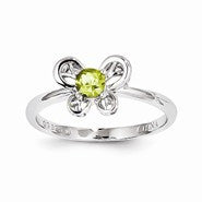 Sterling Silver Peridot Ring