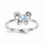 Sterling Silver Light Swiss Blue Topaz Ring