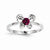 Sterling Silver Ruby Ring