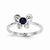 Sterling Silver Sapphire Ring