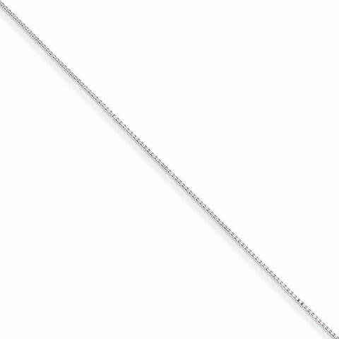 Sterling Silver Box Chain Anklet