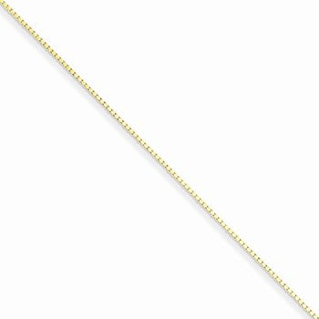 Sterling Silver Flash Gold-Plated Box Chain