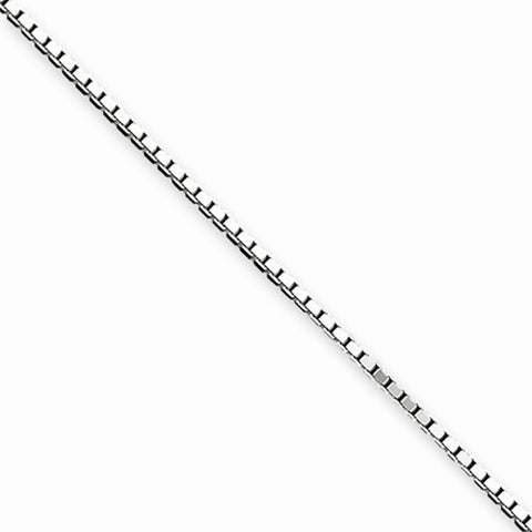 Sterling Silver Box Chain Anklet