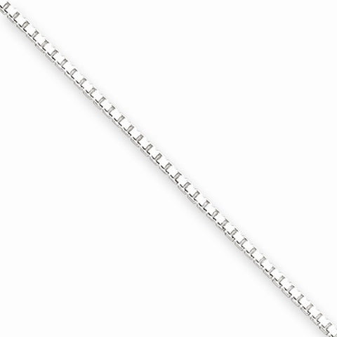 Sterling Silver Box Chain Anklet