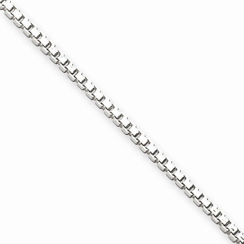 Sterling Silver Box Chain Anklet