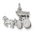 Horse & Carriage Charm in Sterling Silver