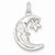 Sterling Silver Moon & Star Pendant, Pendants for Necklace