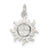 Sun Charm in Sterling Silver