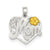 Sterling Silver # 1 Mom Heart Charm hide-image