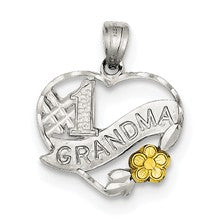 Sterling Silver #1 Grandma Charm hide-image