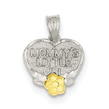 Sterling Silver Mommy's Little Girl Heart Charm hide-image