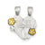 Best Friends 2-piece break apart Heart Charm in Sterling Silver