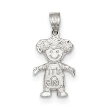 Sterling Silver It's A Girl Charm hide-image