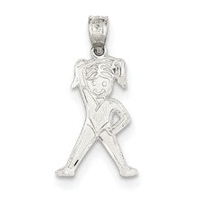 Sterling Silver Girl Charm hide-image