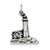 Antiqued Lighthouse Charm in Sterling Silver