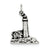 Sterling Silver Antiqued Lighthouse Charm hide-image