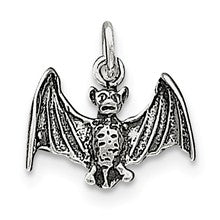 Sterling Silver Antiqued Bat Charm hide-image