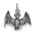 Sterling Silver Antiqued Bat Charm hide-image